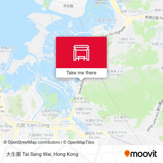 大生圍 Tai Sang Wai地圖