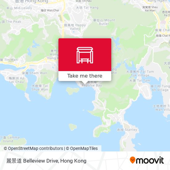 麗景道 Belleview Drive map