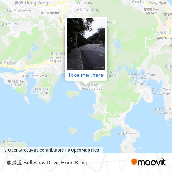 麗景道 Belleview Drive map