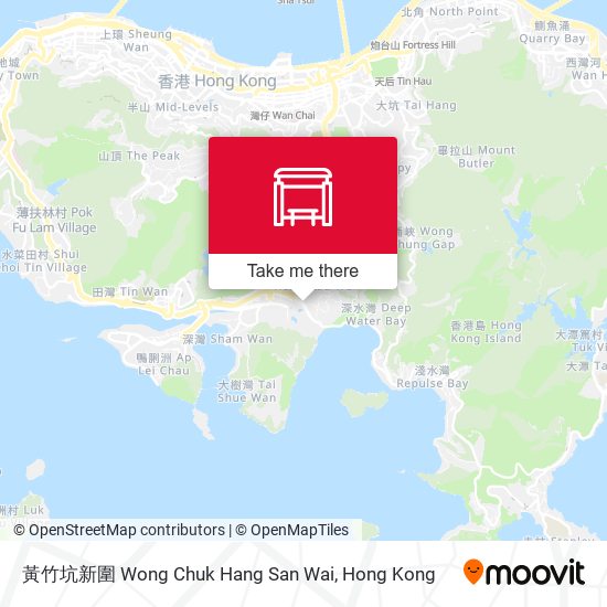 黃竹坑新圍 Wong Chuk Hang San Wai map