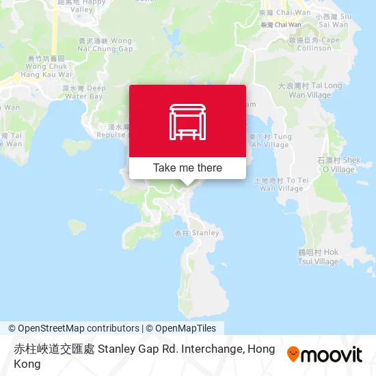 赤柱峽道交匯處 Stanley Gap Rd. Interchange地圖