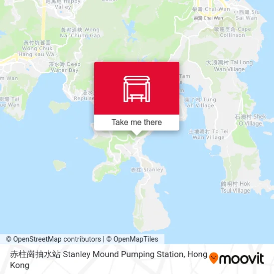 赤柱崗抽水站 Stanley Mound Pumping Station map