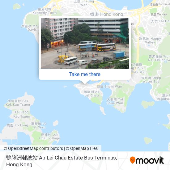 鴨脷洲邨總站 Ap Lei Chau Estate Bus Terminus map