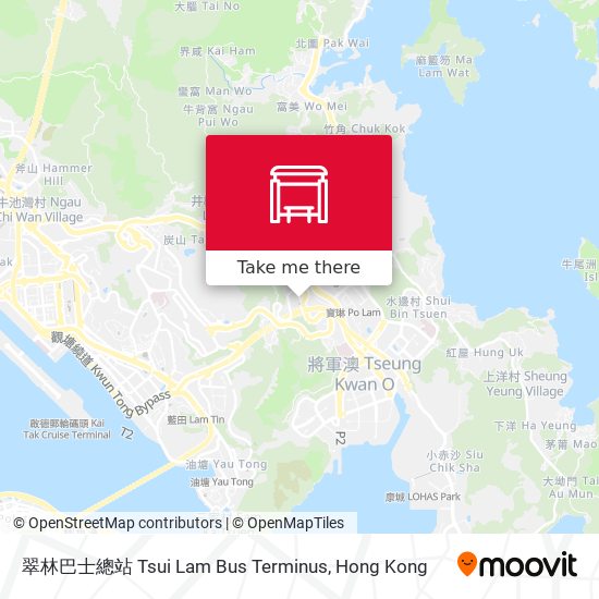 翠林巴士總站 Tsui Lam Bus Terminus map