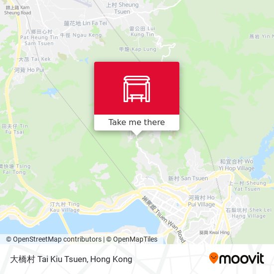 大橋村 Tai Kiu Tsuen map