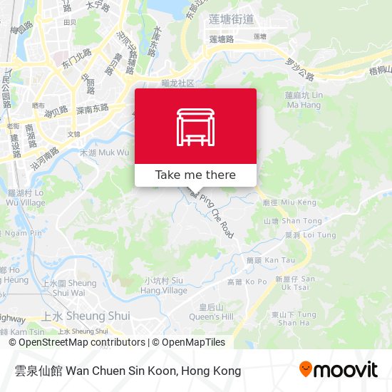 雲泉仙館 Wan Chuen Sin Koon map
