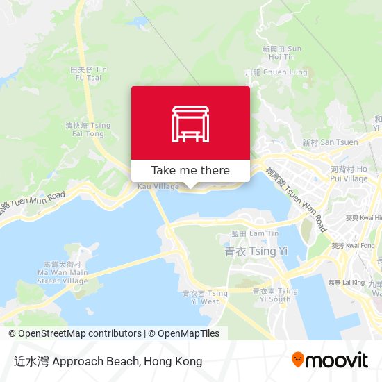 近水灣 Approach Beach map