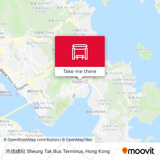 尚德總站 Sheung Tak Bus Terminus map