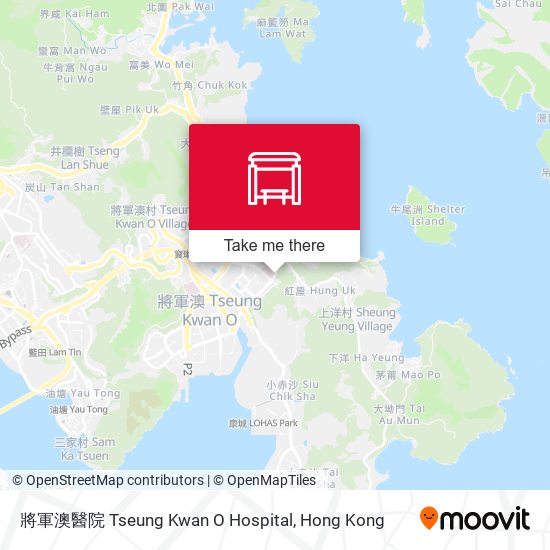 將軍澳醫院 Tseung Kwan O Hospital map