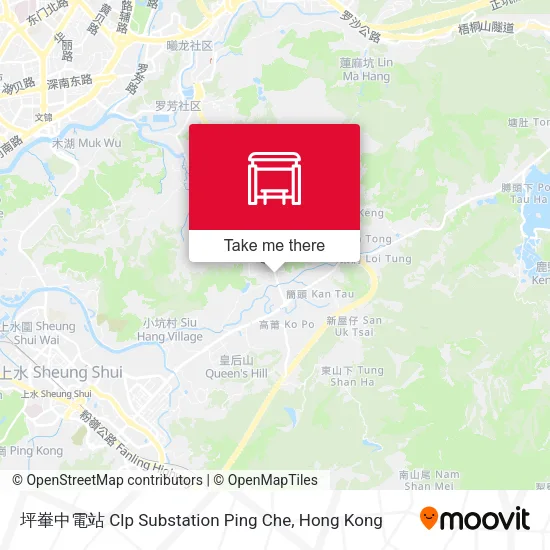 坪輋中電站 Clp Substation Ping Che map