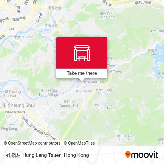 孔嶺村 Hung Leng Tsuen地圖