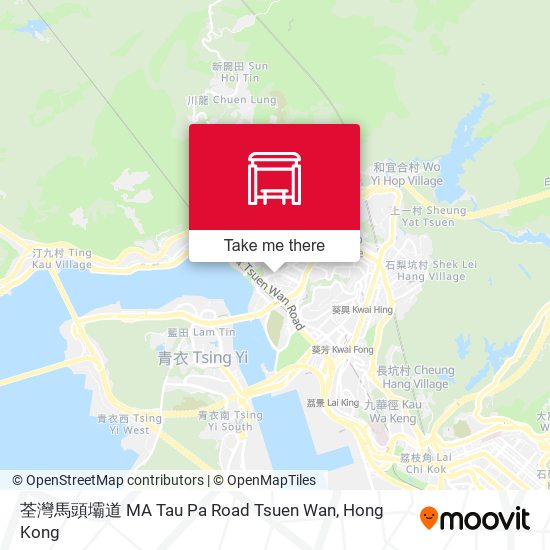 荃灣馬頭壩道 MA Tau Pa Road Tsuen Wan map