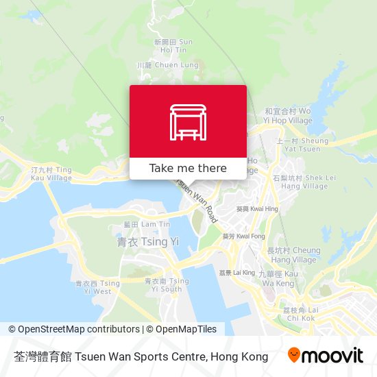 荃灣體育館 Tsuen Wan Sports Centre map