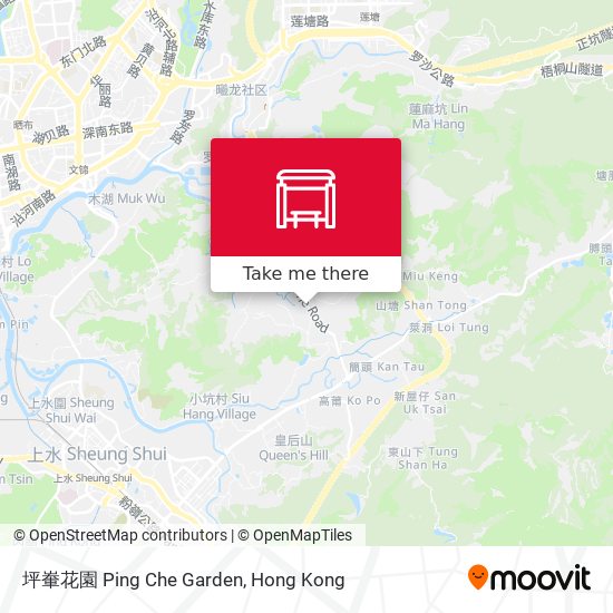 坪輋花園 Ping Che Garden map