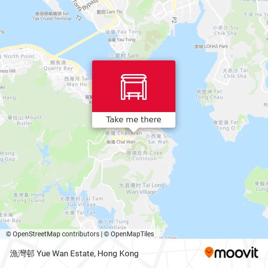 漁灣邨 Yue Wan Estate map