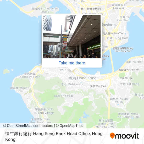 恒生銀行總行 Hang Seng Bank Head Office map