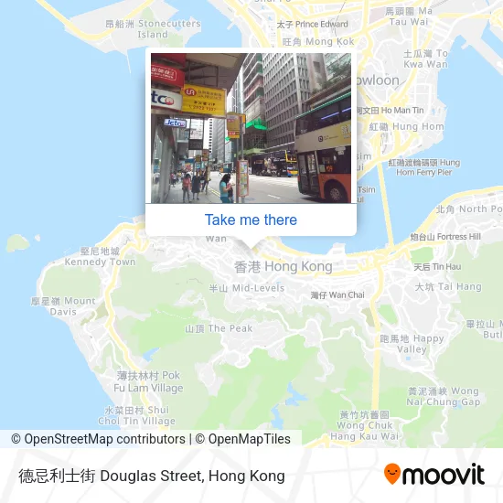 德忌利士街 Douglas Street map