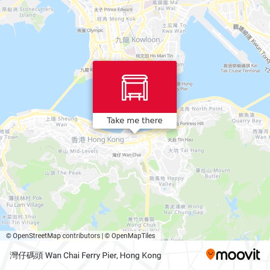 灣仔碼頭 Wan Chai Ferry Pier map