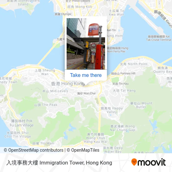 入境事務大樓 Immigration Tower map