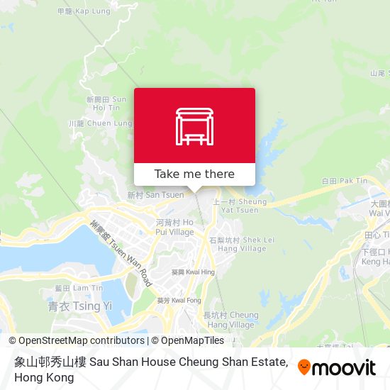象山邨秀山樓 Sau Shan House Cheung Shan Estate map