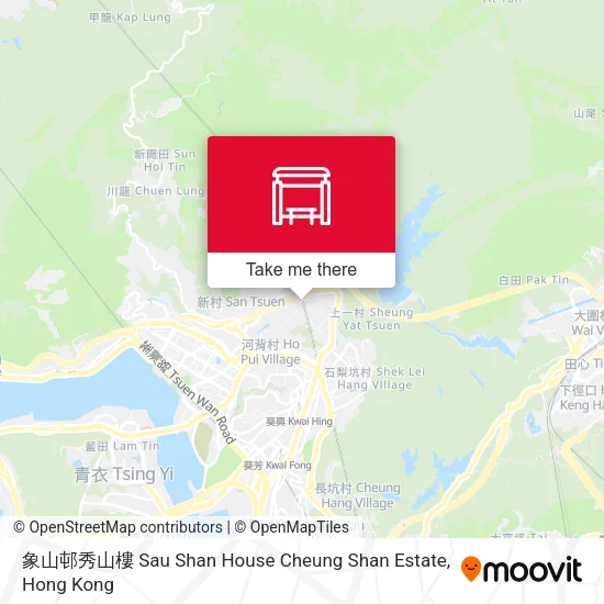 象山邨秀山樓 Sau Shan House Cheung Shan Estate map