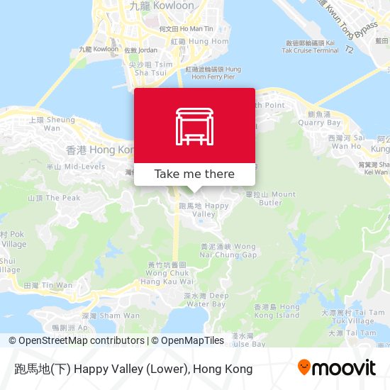 跑馬地(下) Happy Valley (Lower) map