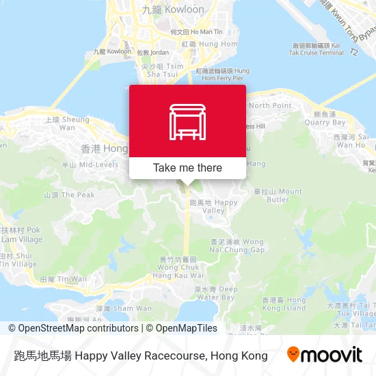 跑馬地馬場 Happy Valley Racecourse map