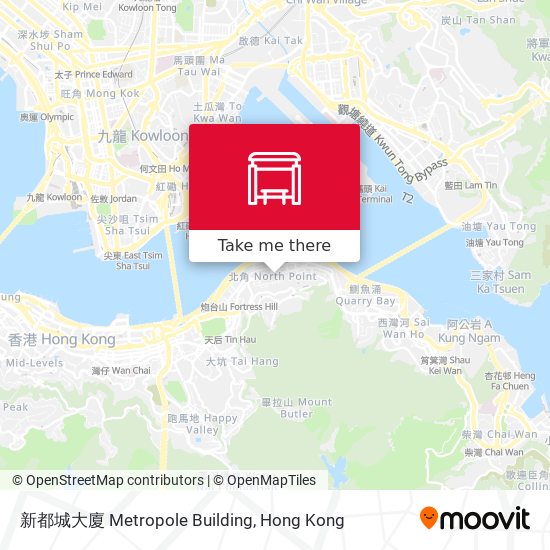 新都城大廈 Metropole Building map