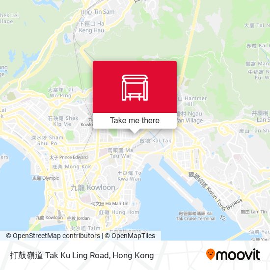 打鼓嶺道 Tak Ku Ling Road map
