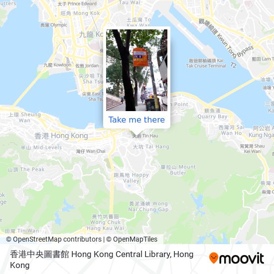 香港中央圖書館 Hong Kong Central Library map