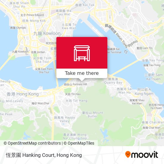 恆景園 Hanking Court map