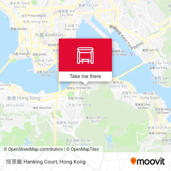 恆景園 Hanking Court map