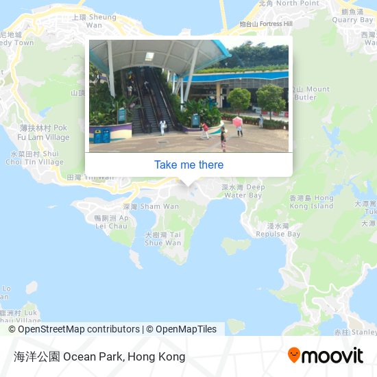 海洋公園 Ocean Park map