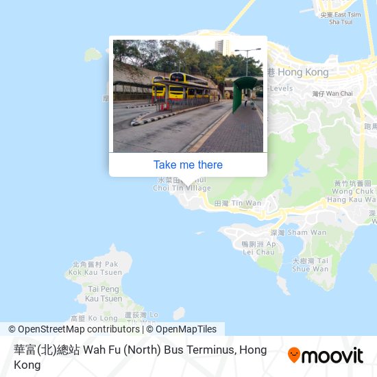 華富(北)總站 Wah Fu (North) Bus Terminus map