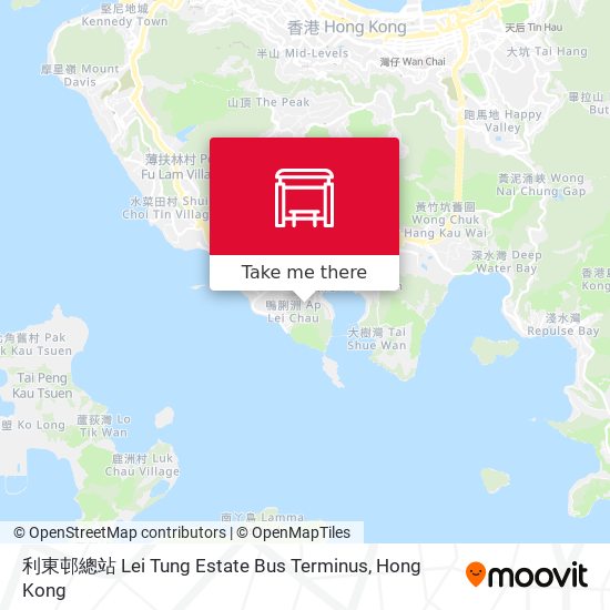 利東邨總站 Lei Tung Estate Bus Terminus map