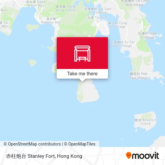 赤柱炮台 Stanley Fort地圖