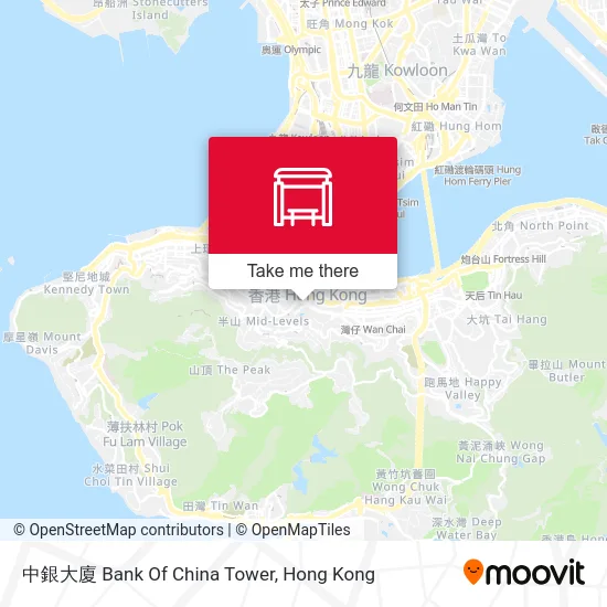 中銀大廈 Bank Of China Tower map