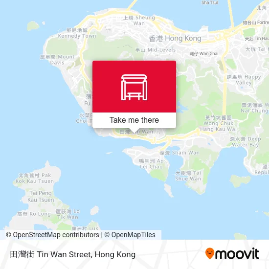 田灣街 Tin Wan Street地圖