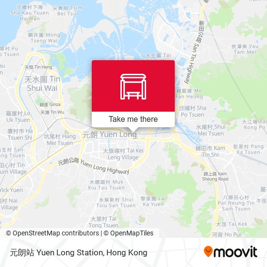 元朗站 Yuen Long Station map