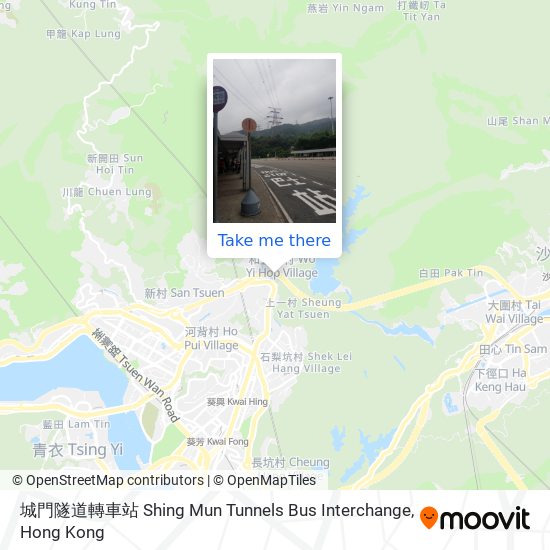 城門隧道轉車站 Shing Mun Tunnels Bus Interchange map