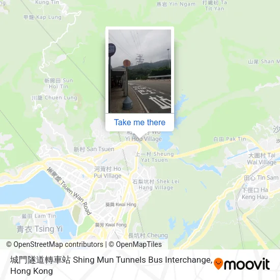 城門隧道轉車站 Shing Mun Tunnels Bus Interchange地圖