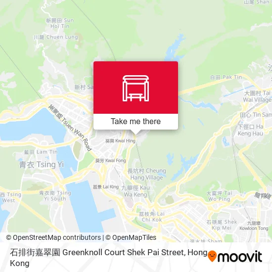 石排街嘉翠園 Greenknoll Court Shek Pai Street map