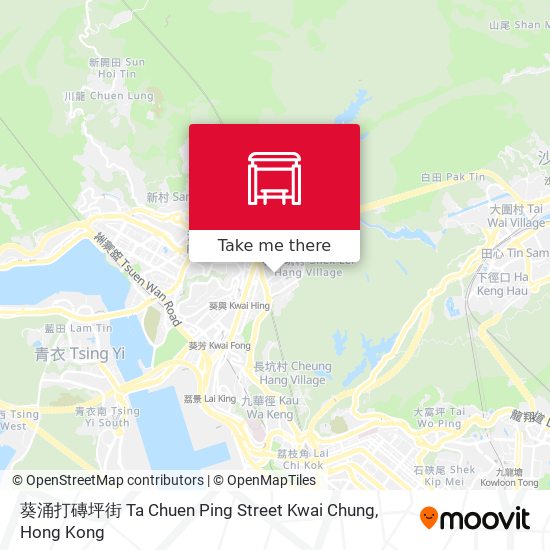 葵涌打磚坪街 Ta Chuen Ping Street Kwai Chung map