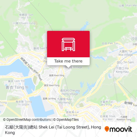 石籬(大隴街)總站 Shek Lei (Tai Loong Street) map