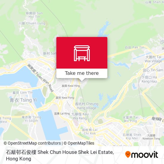 石籬邨石俊樓 Shek Chun House Shek Lei Estate地圖