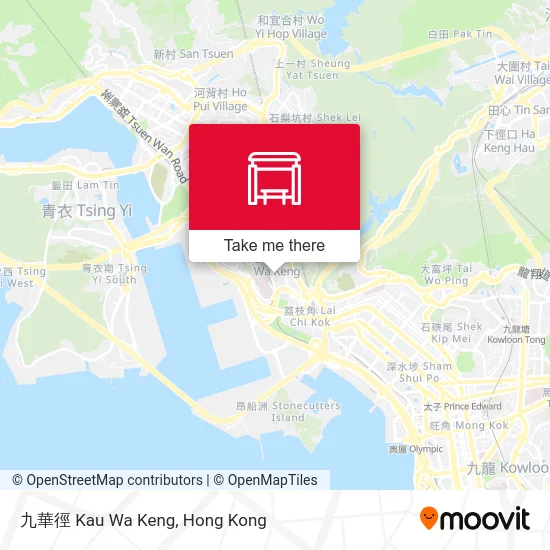 九華徑 Kau Wa Keng map