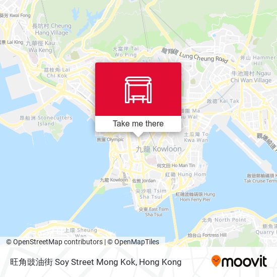 旺角豉油街 Soy Street Mong Kok地圖