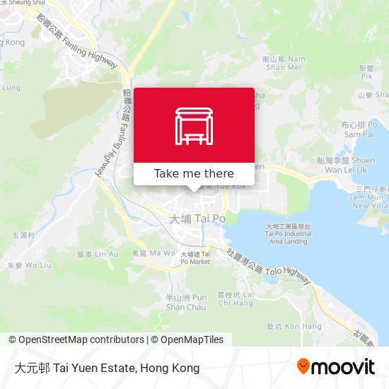 大元邨 Tai Yuen Estate map