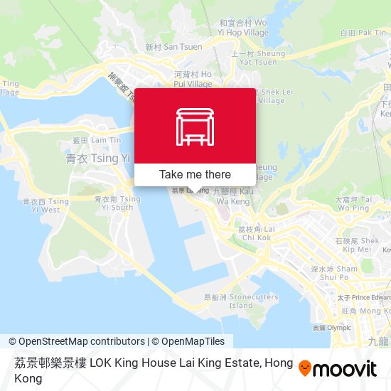 荔景邨樂景樓 LOK King House Lai King Estate map