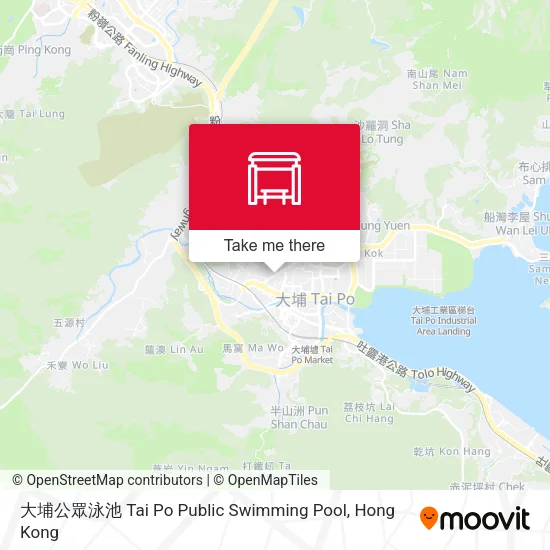 大埔公眾泳池 Tai Po Public Swimming Pool地圖